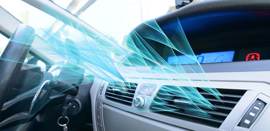 Čištění klimatizace v autě